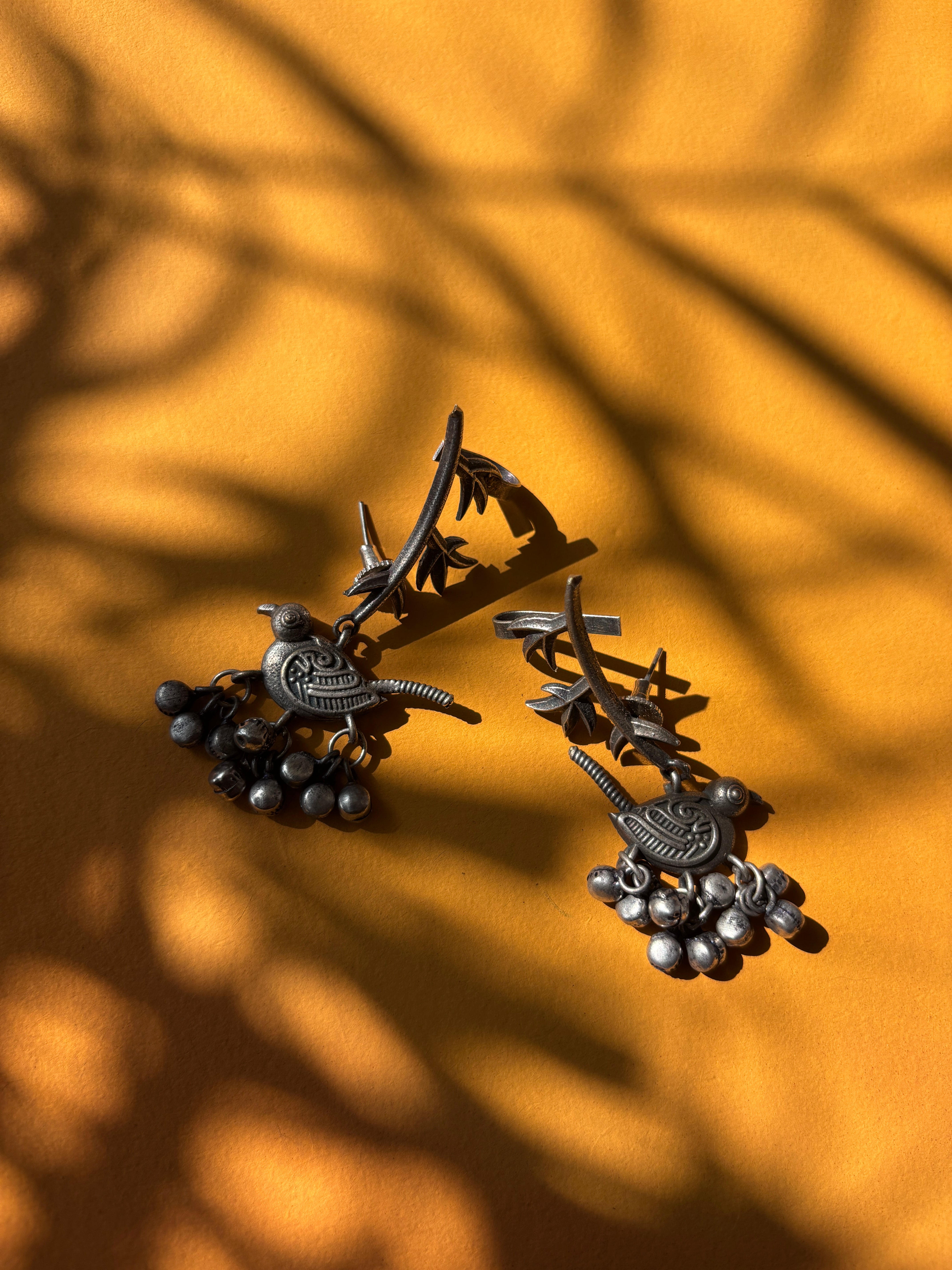 Sparrow Dangler Cuff Earrings