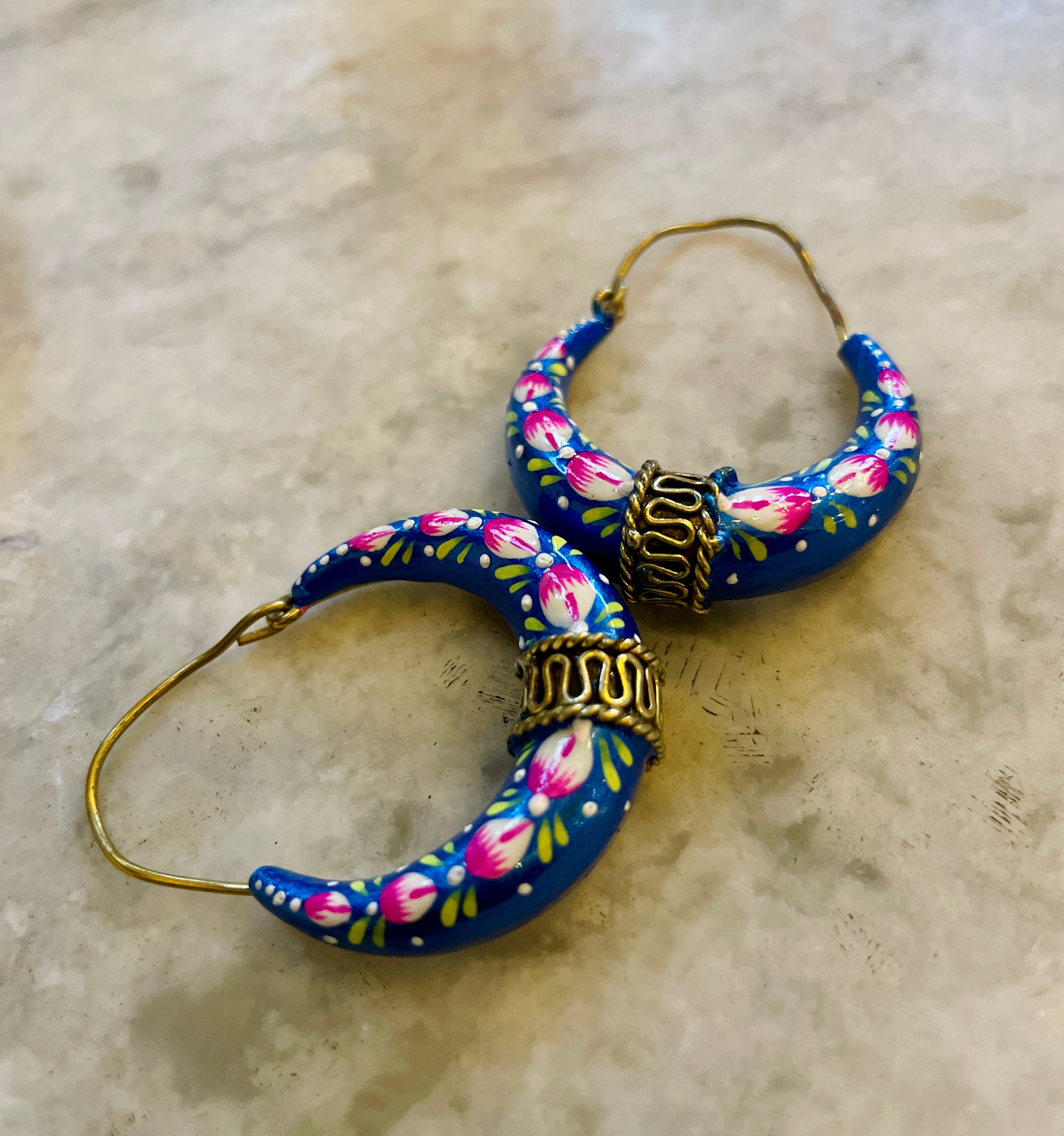 Meenakari Handpainted Chaandbali