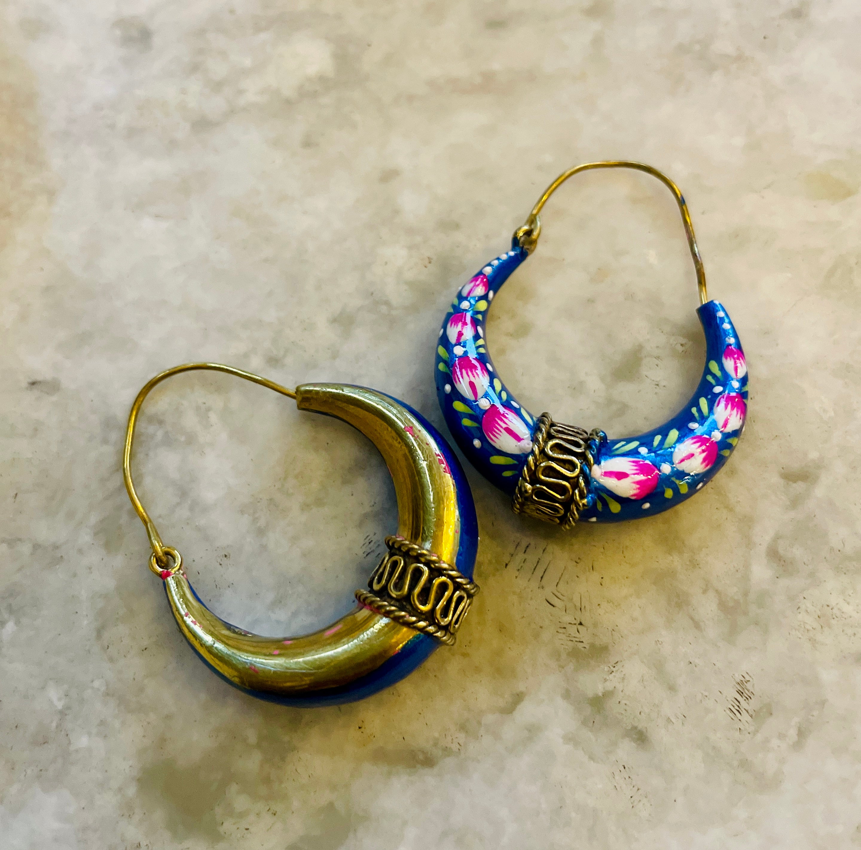 Meenakari Handpainted Chaandbali