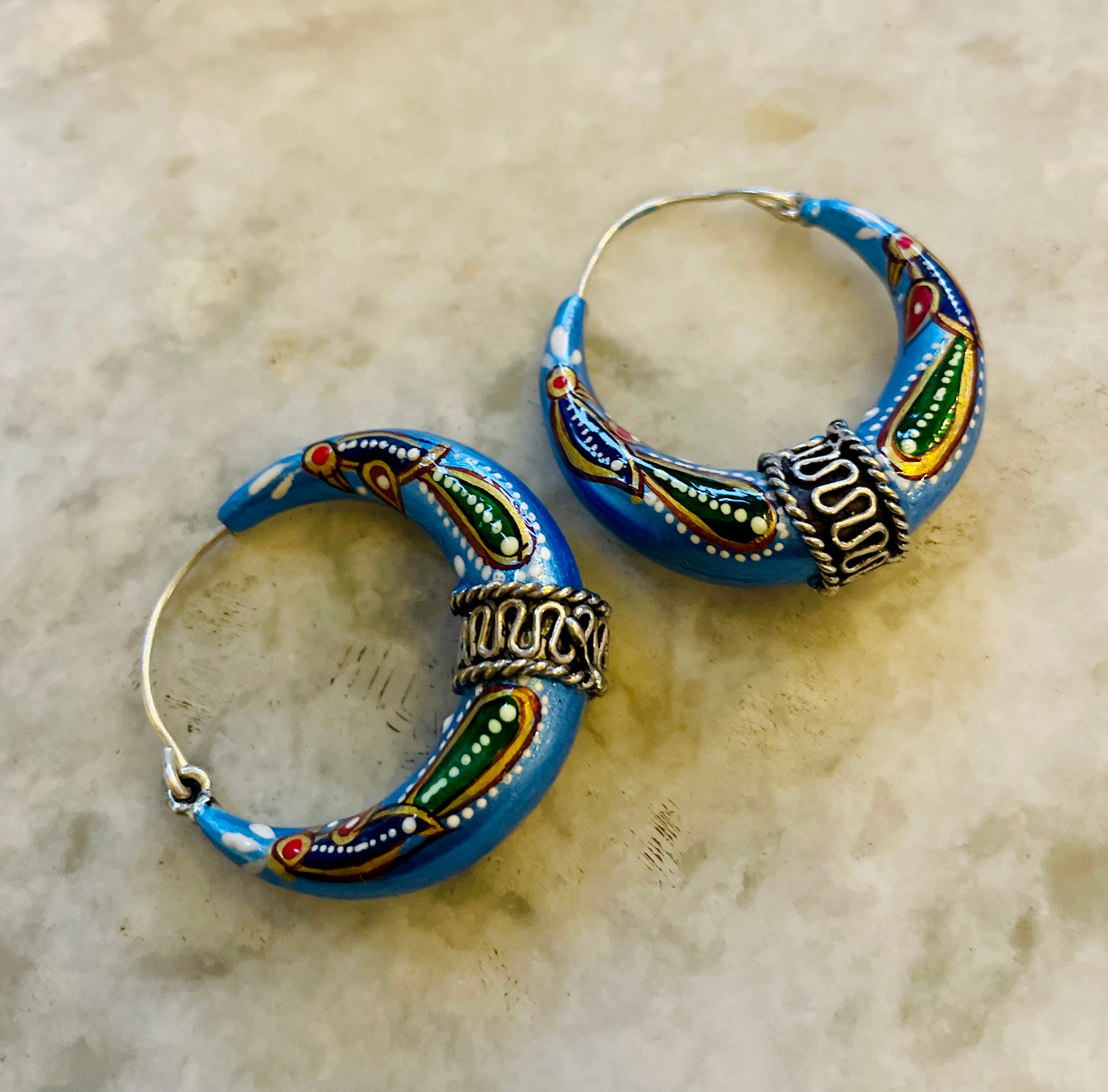 Meenakari Handpainted Chaandbali