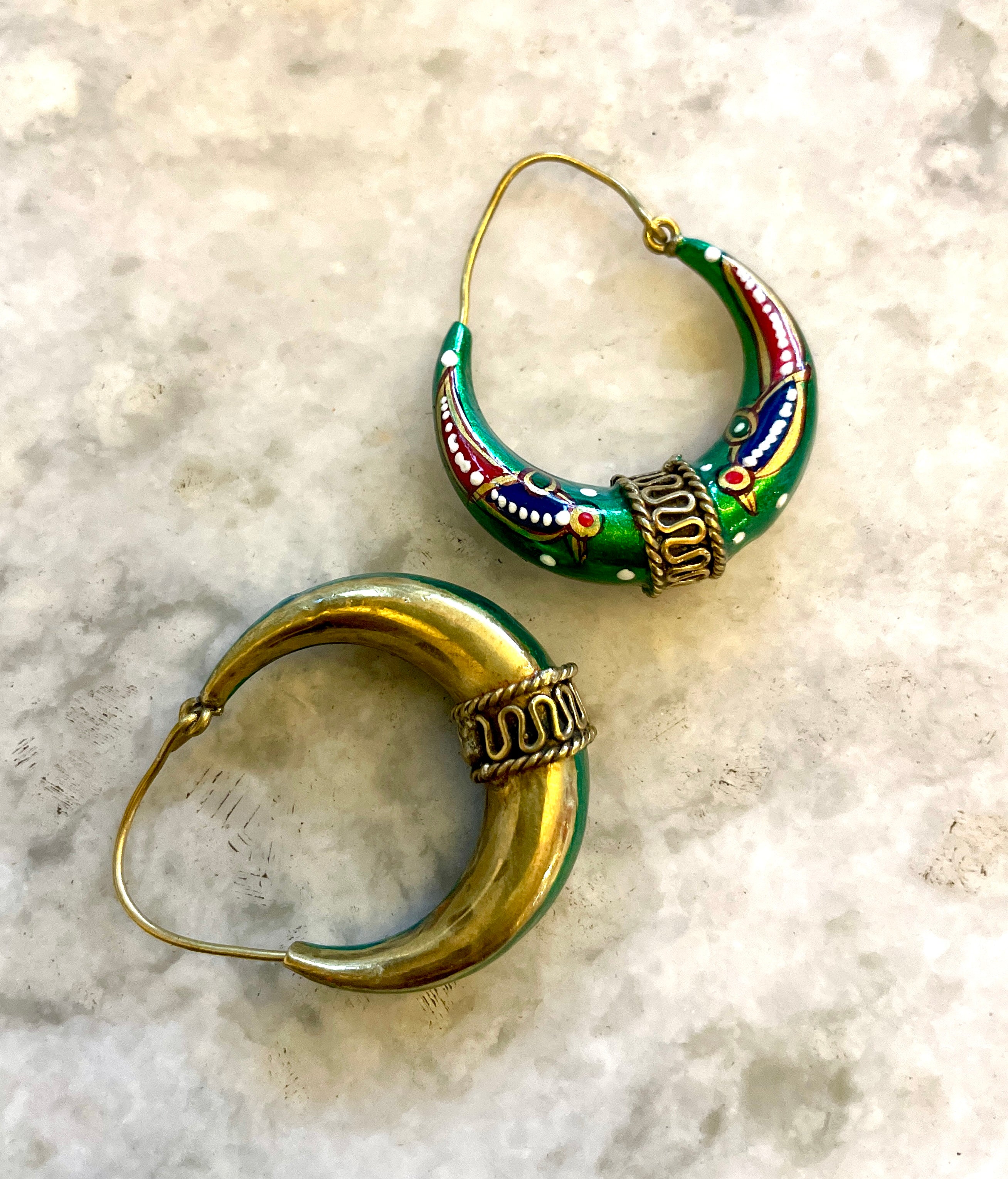 Meenakari Handpainted Chaandbali