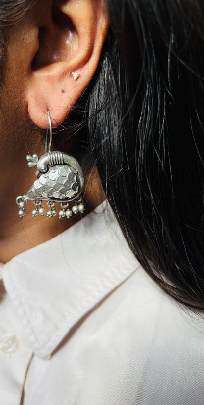 Peacock Pride Drop Earrings