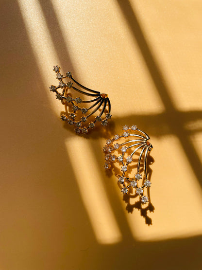 Starmaze Crystal Cuff Earrings