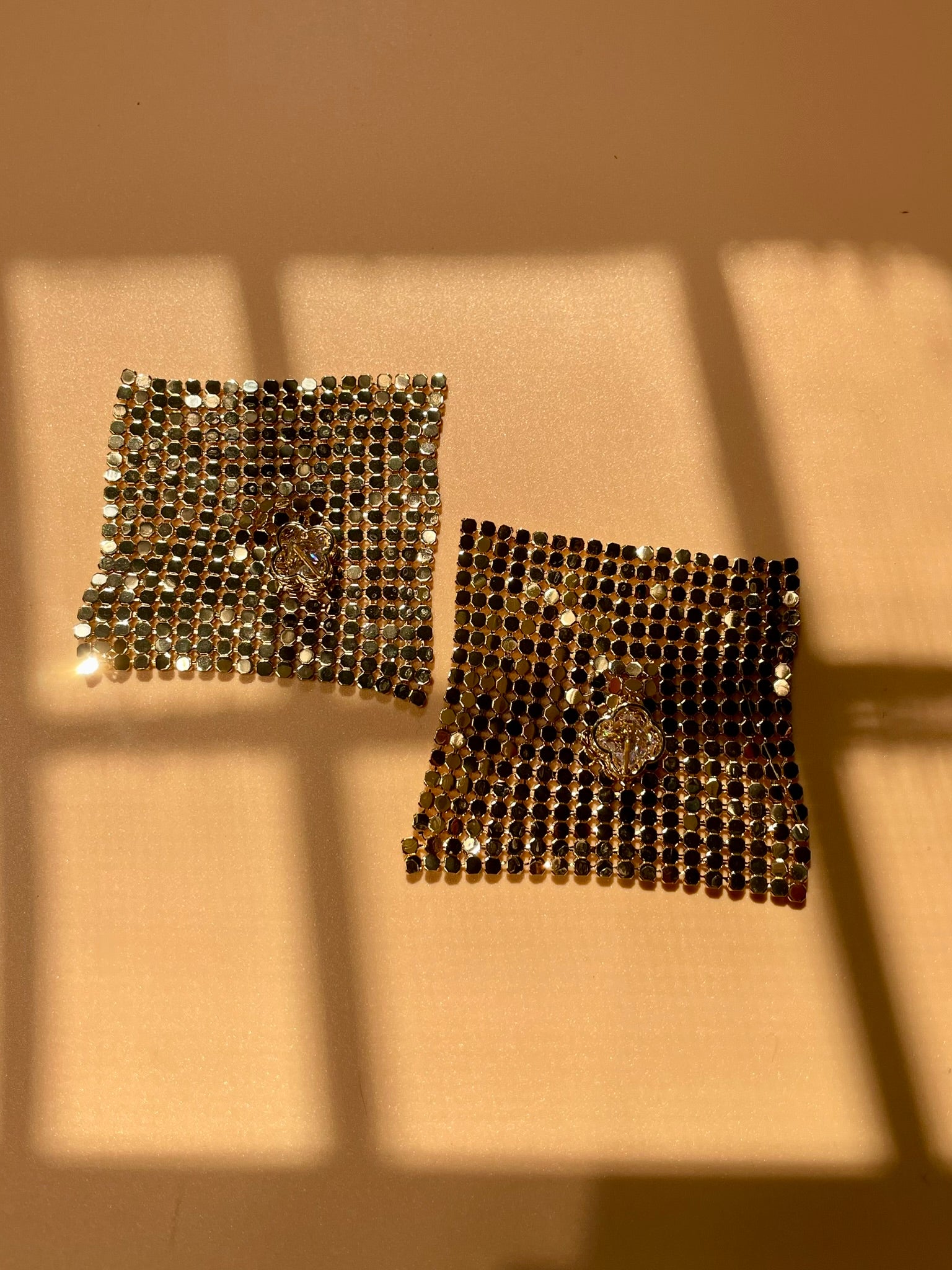 Clover & Mesh Waterfall Earrings