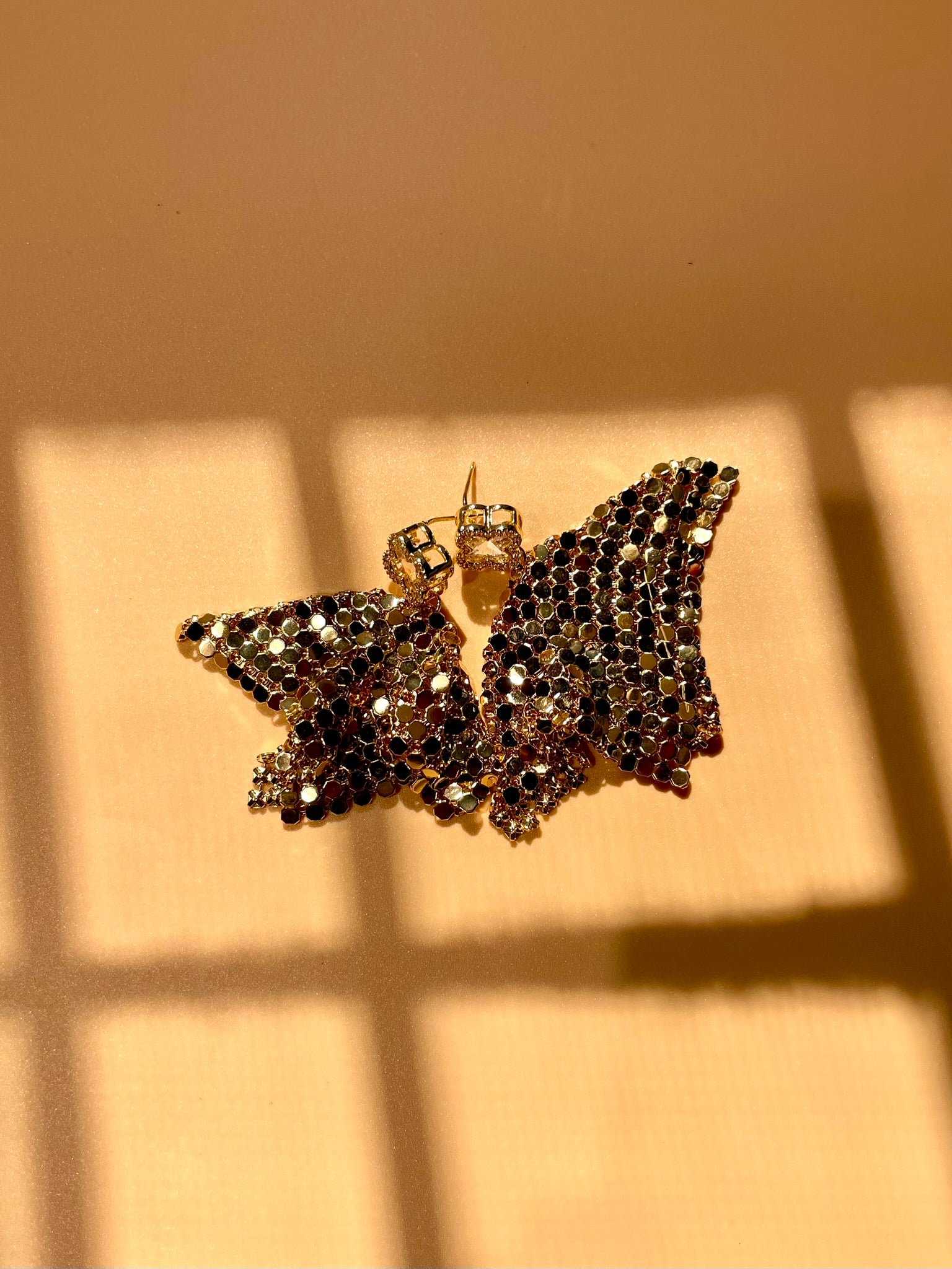 Clover & Mesh Waterfall Earrings