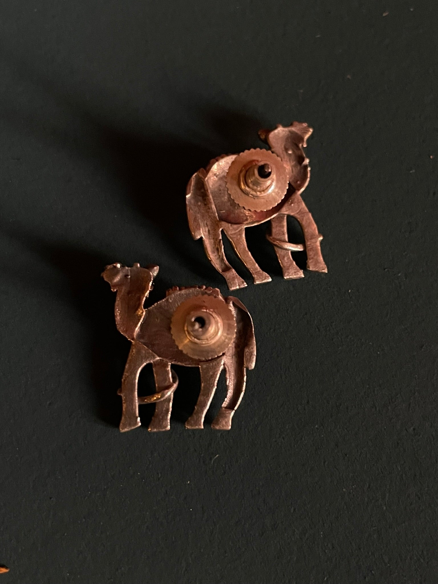 Camel Stud Earrings