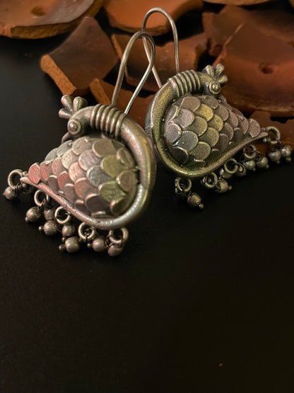 Peacock Pride Drop Earrings