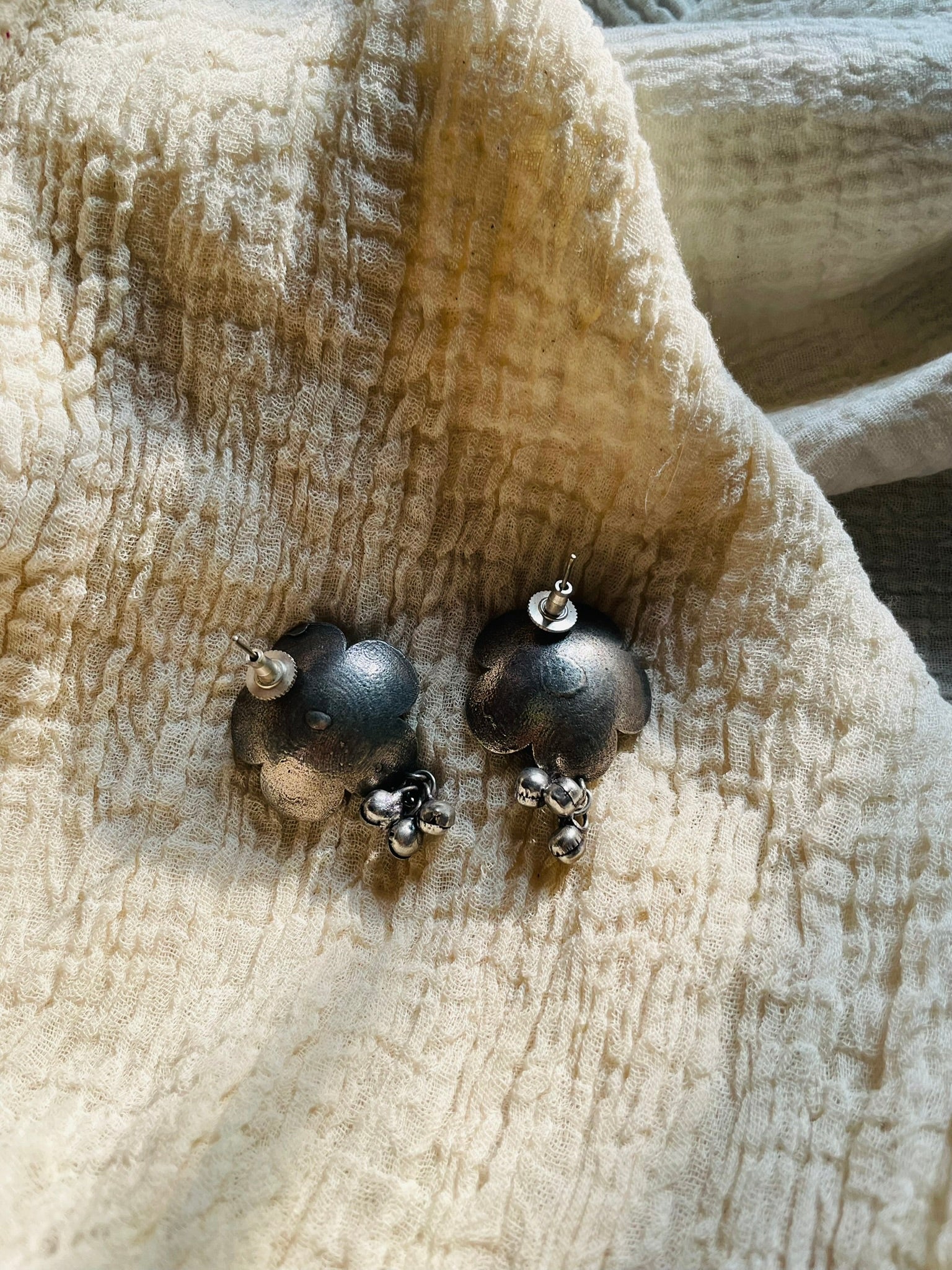 Rose Ghungroo Drop Earrings