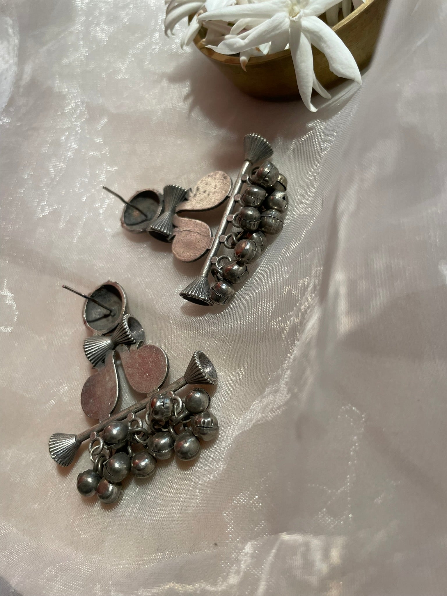 Temple Bell Drop Earrings
