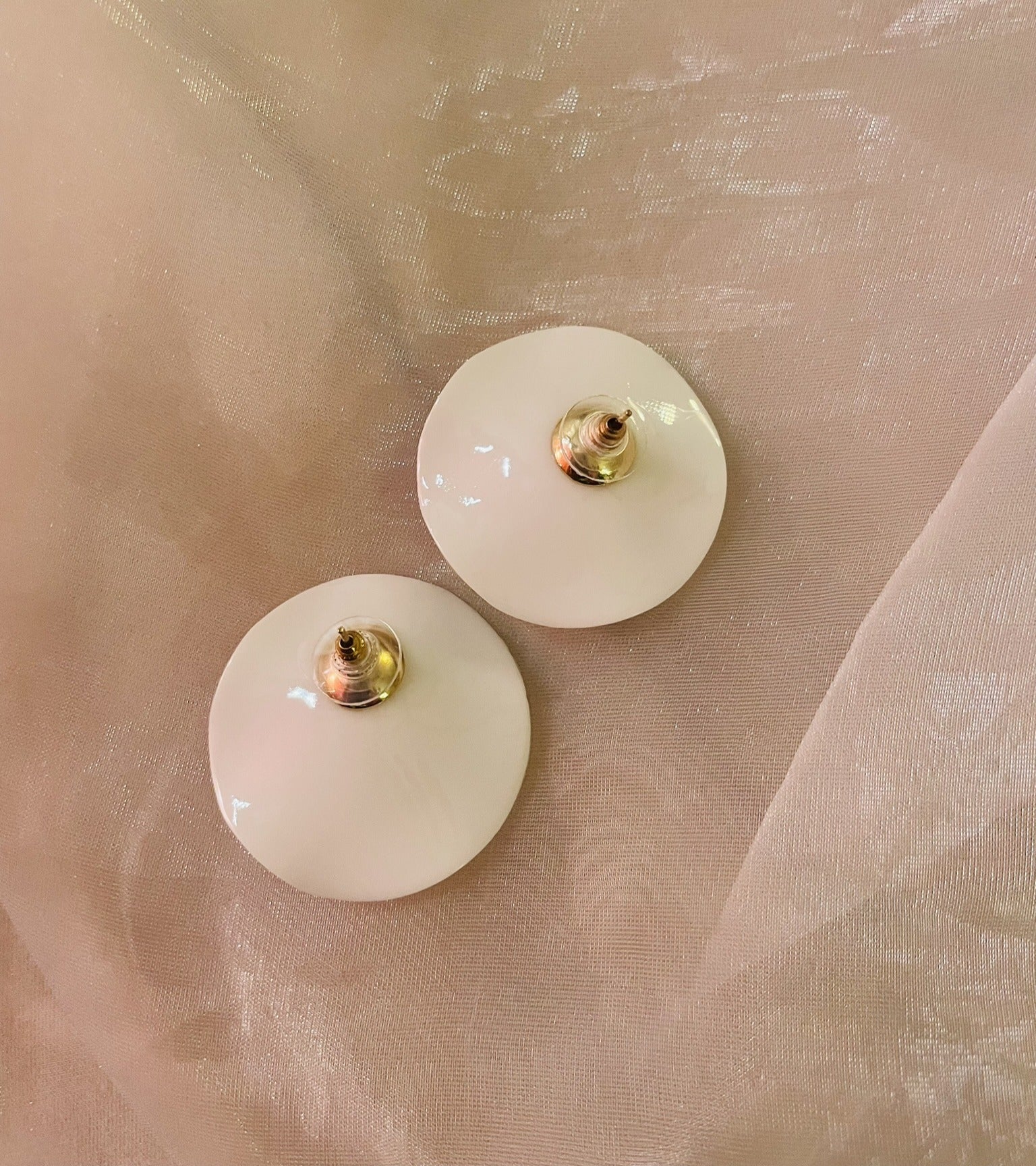 Snowflake Pearl Large Stud Earrings
