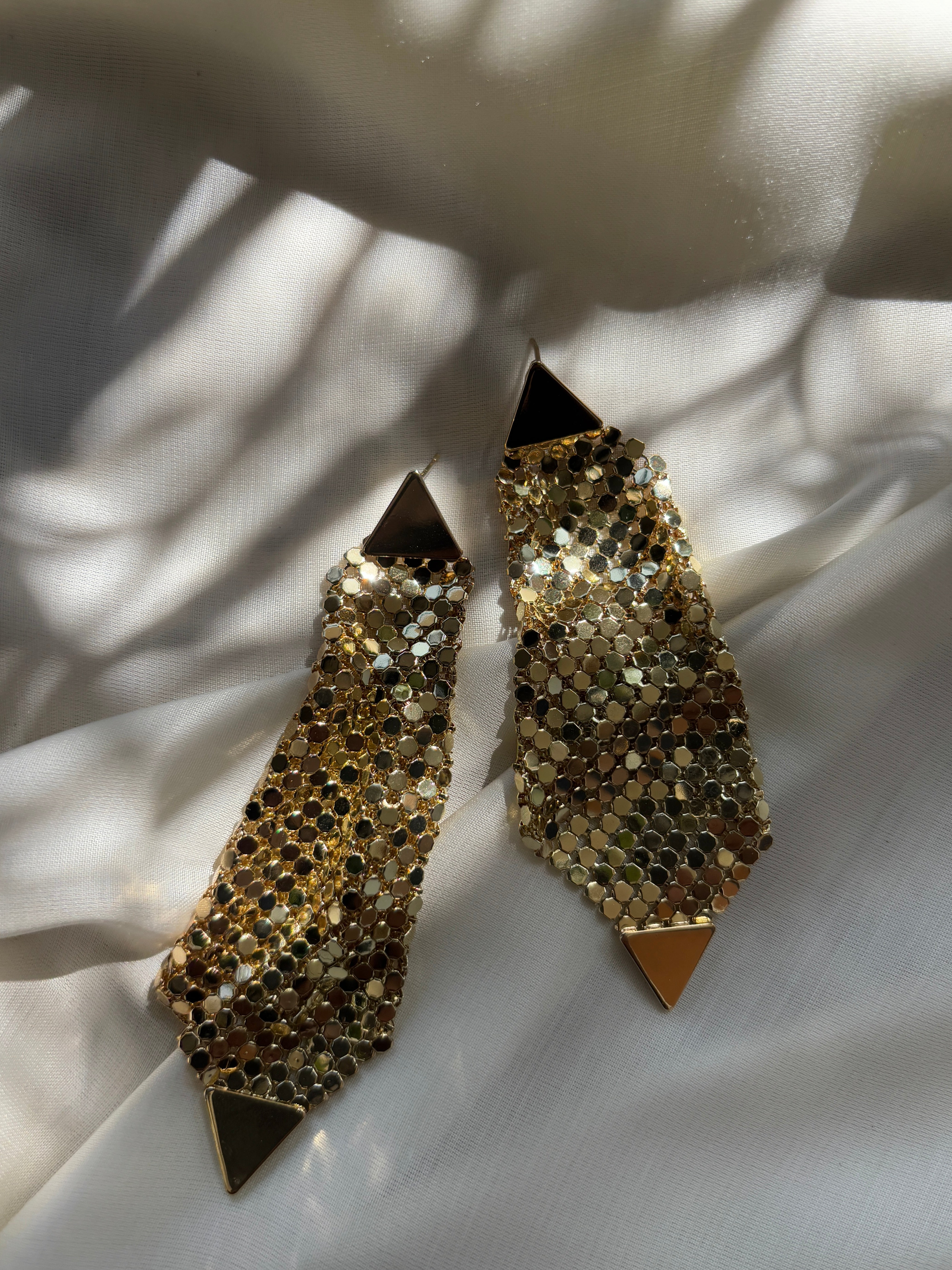 Metal Mesh Dangler Earrings