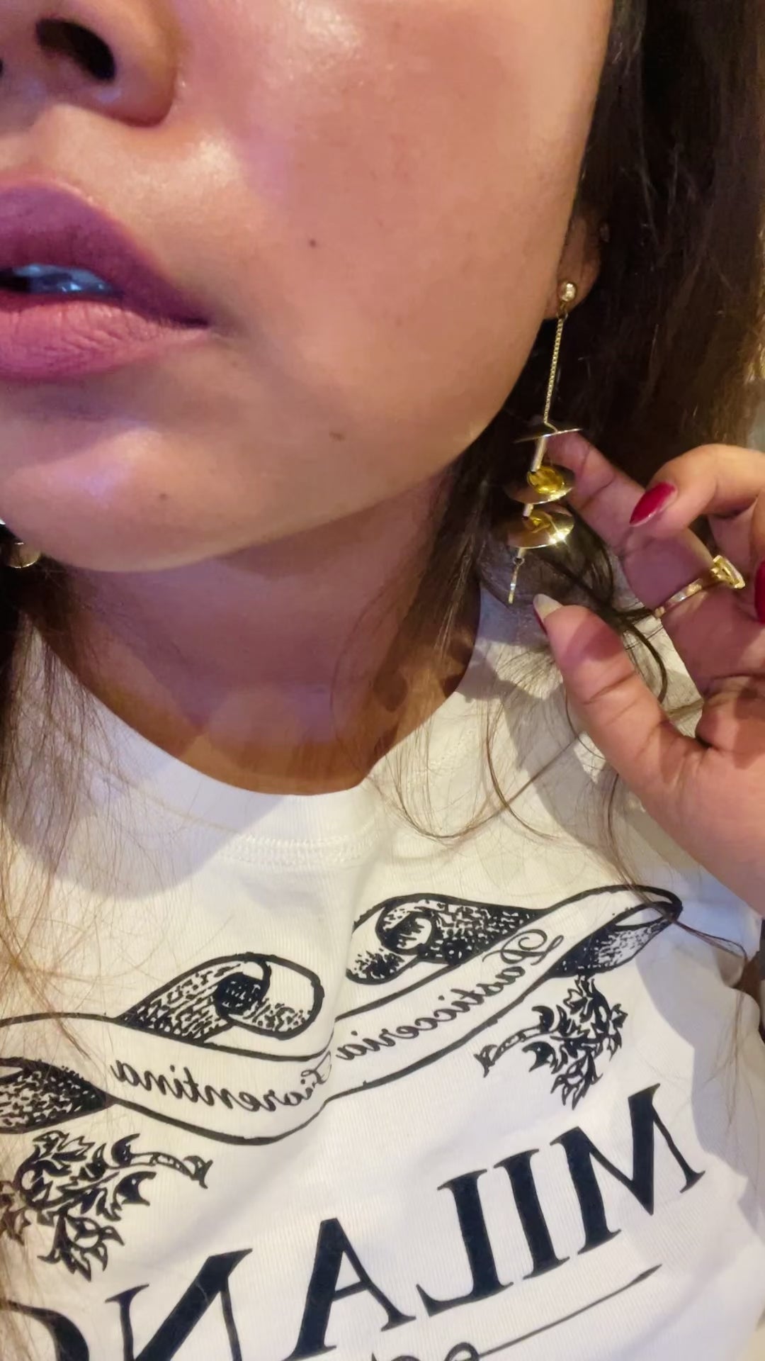 Tri-Cymbal Dangler Earrings